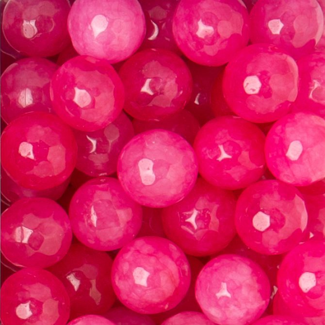 Faceted Hot Pink