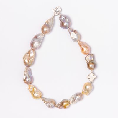 23-25mm Oyster Baroque Pearl Clove Necklace – 40cm