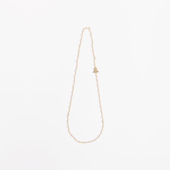 N-PS-101 4mm Pearl Chain Necklace (70cm)